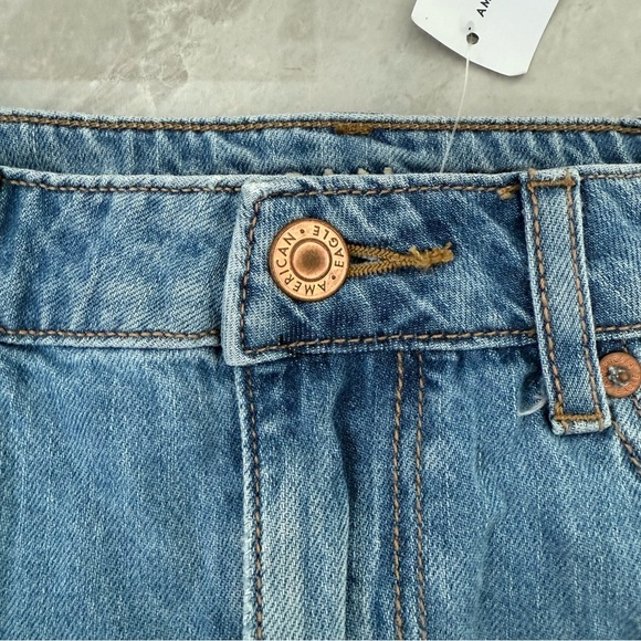 Women’s American Eagle Plaid Tiered Ruffle Denim Skirt Size 6 - Picture 6 of 16